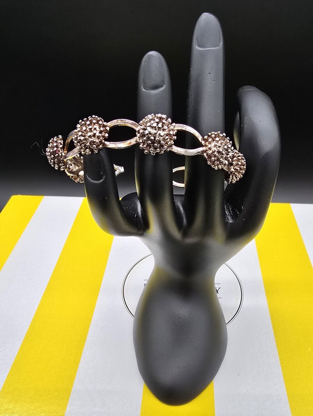 Sterling Silver Floral Cluster Bracelet #0029